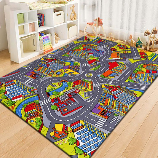 Cityscape Play Rug - Urban City Centre