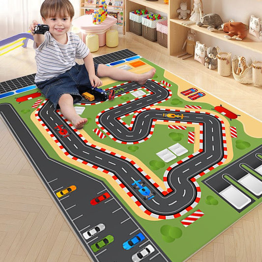 Cityscape Play Rug - F1 Race Circuit